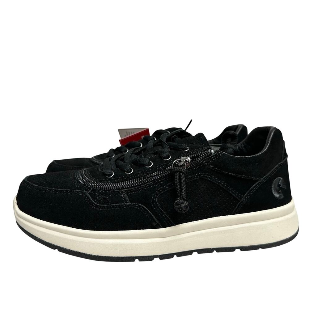 Billy Comfort Jogger Women’s 7.5 Medium Black Suede Easy On Orthopedic Sneakers